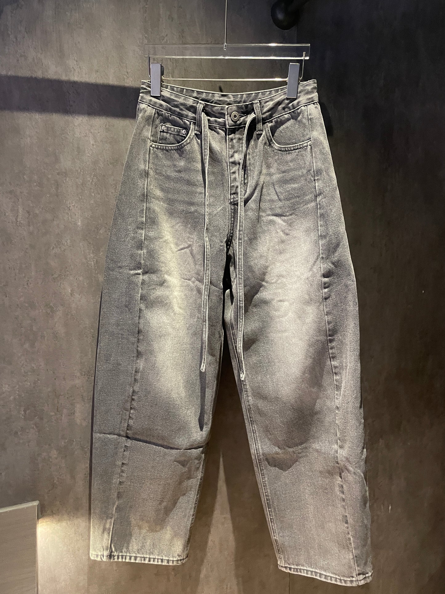 May1503 JeansT122 with ribbon - Gray