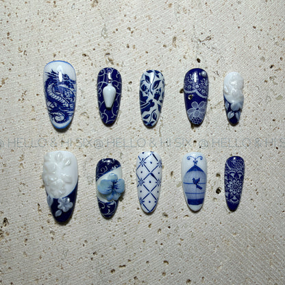 Porcelain Blue- Gallery Cabinet