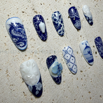 Porcelain Blue- Gallery Cabinet