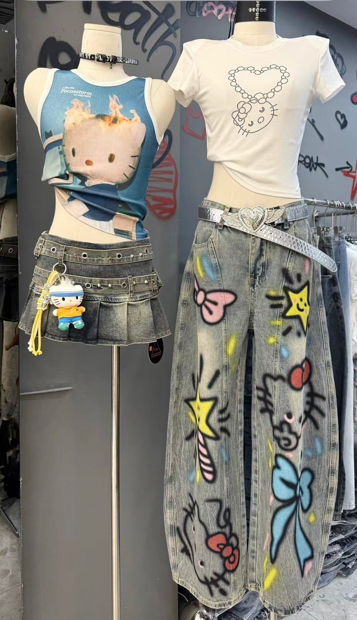 May2201 Kitty Graffiti Pants