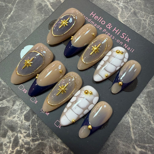 Nail924 (Midlong- Almond)