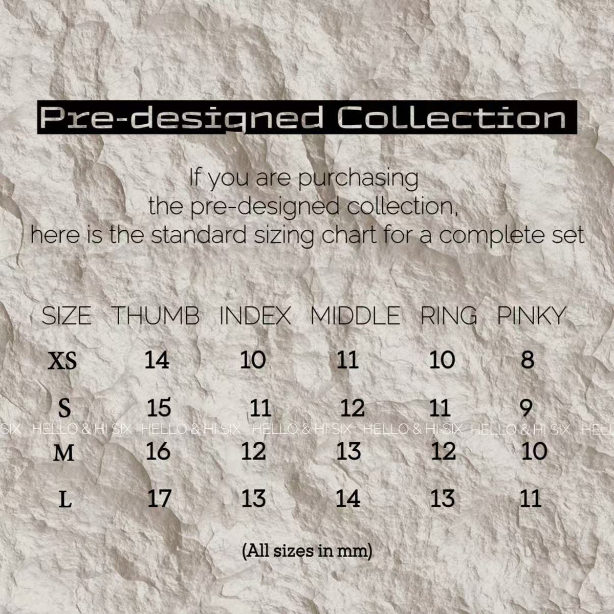Find your size