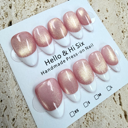 Glitter Pink Illusion - French Tip