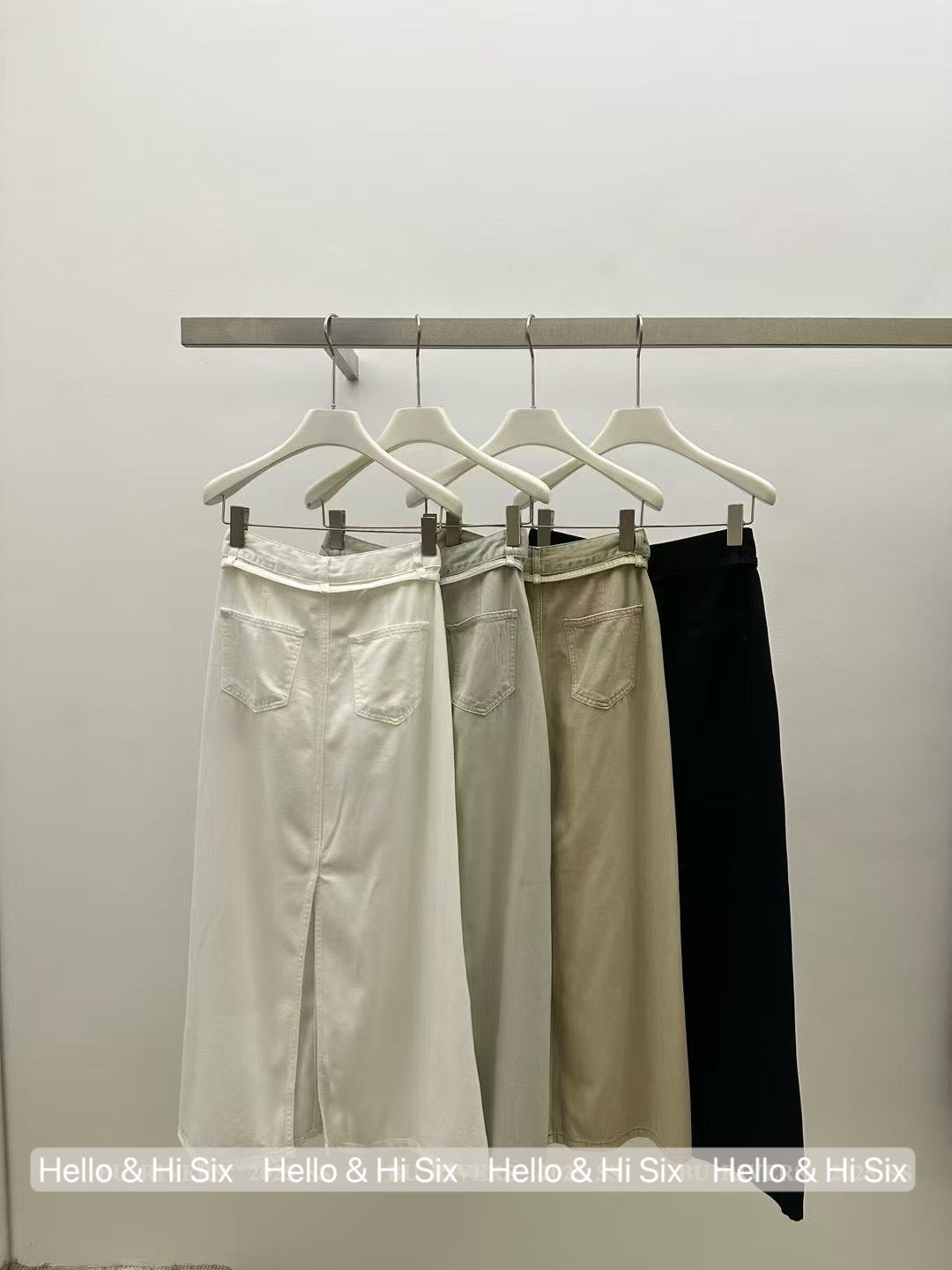 May1204 Ribbon Belt Pants Cream