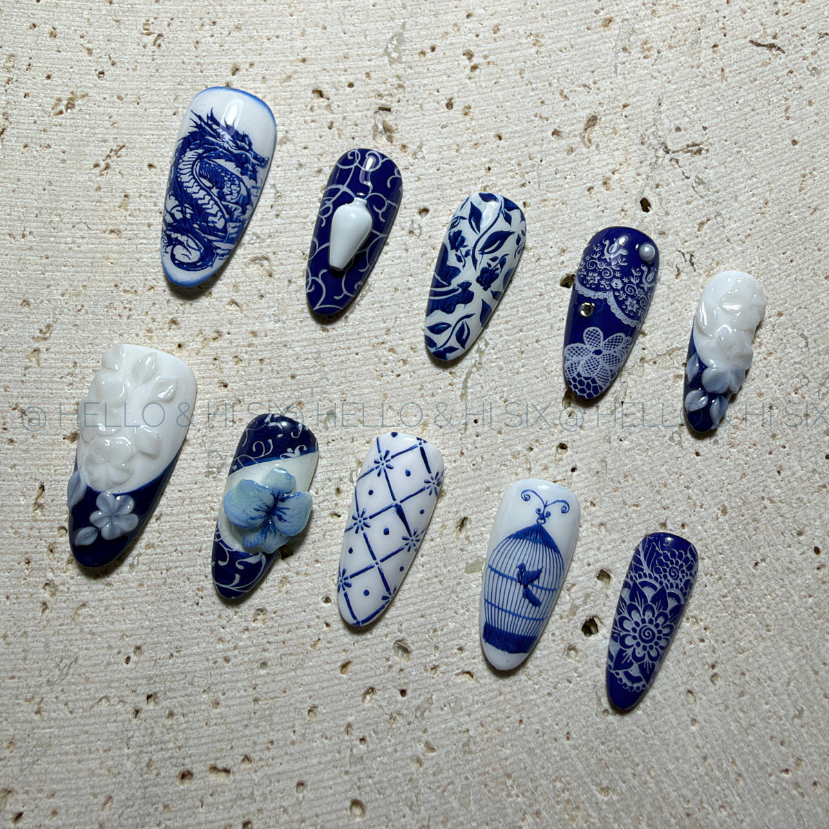 Porcelain Blue- Gallery Cabinet