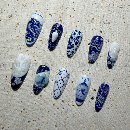 Porcelain Blue- Gallery Cabinet