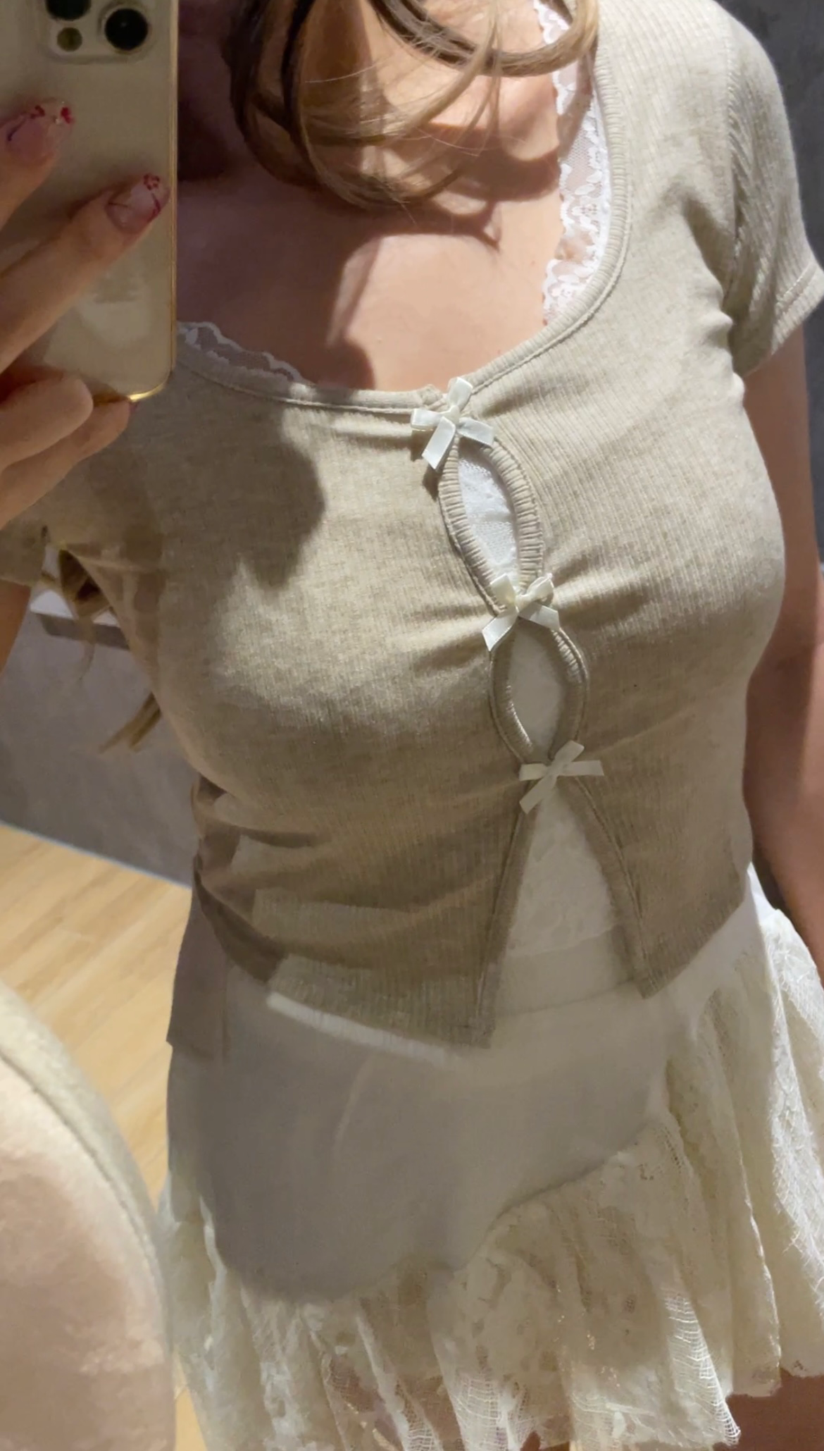 May1012 Double-layer Lace Top