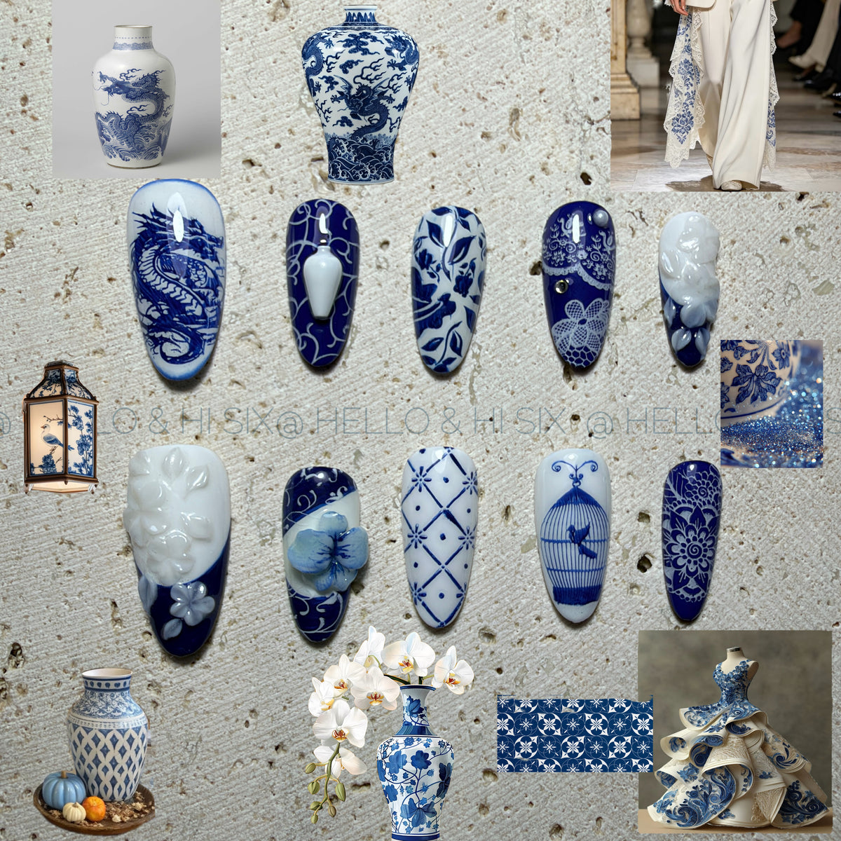 Porcelain Blue- Gallery Cabinet