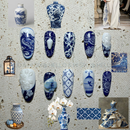 Porcelain Blue- Gallery Cabinet