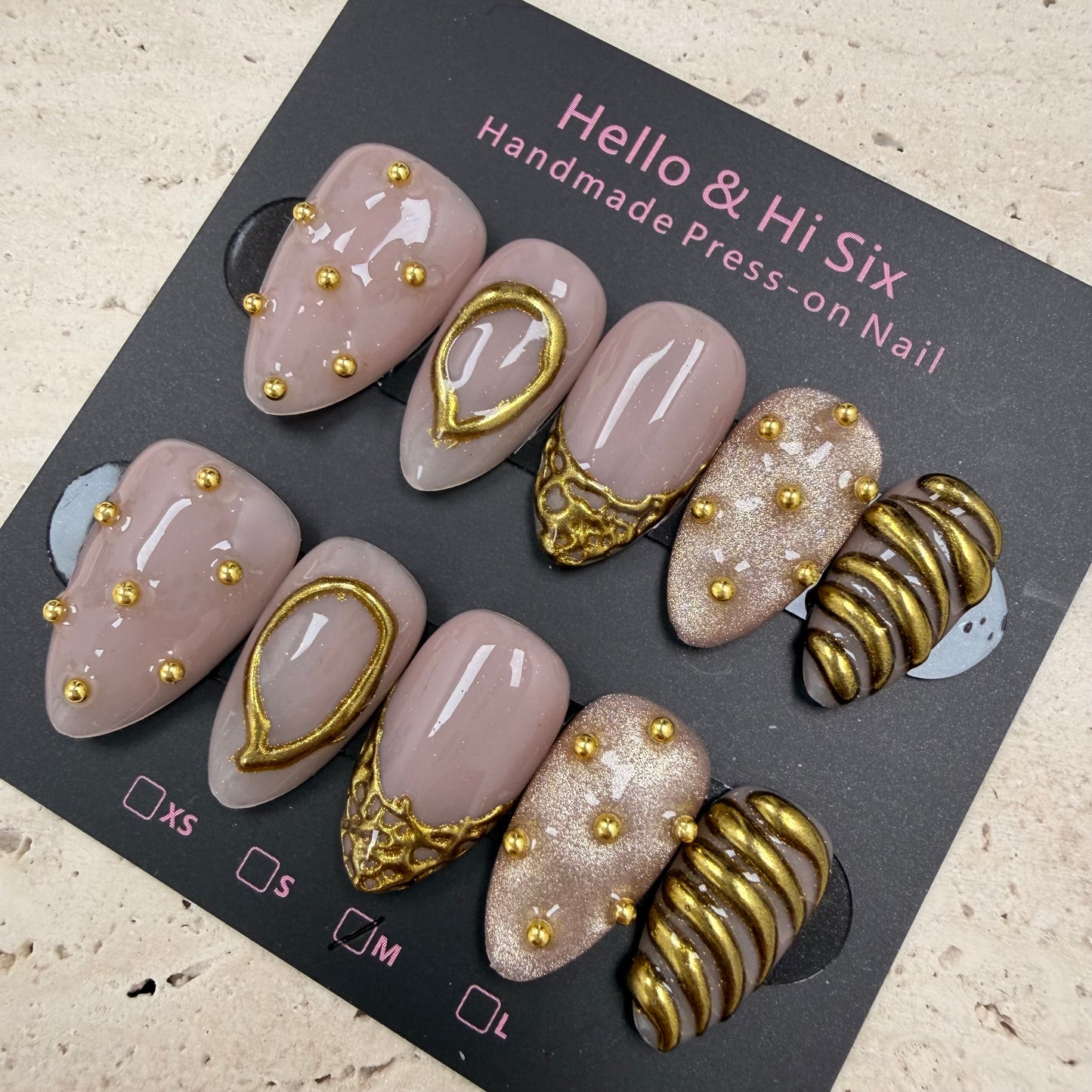 Nail908 (Short- Almond)