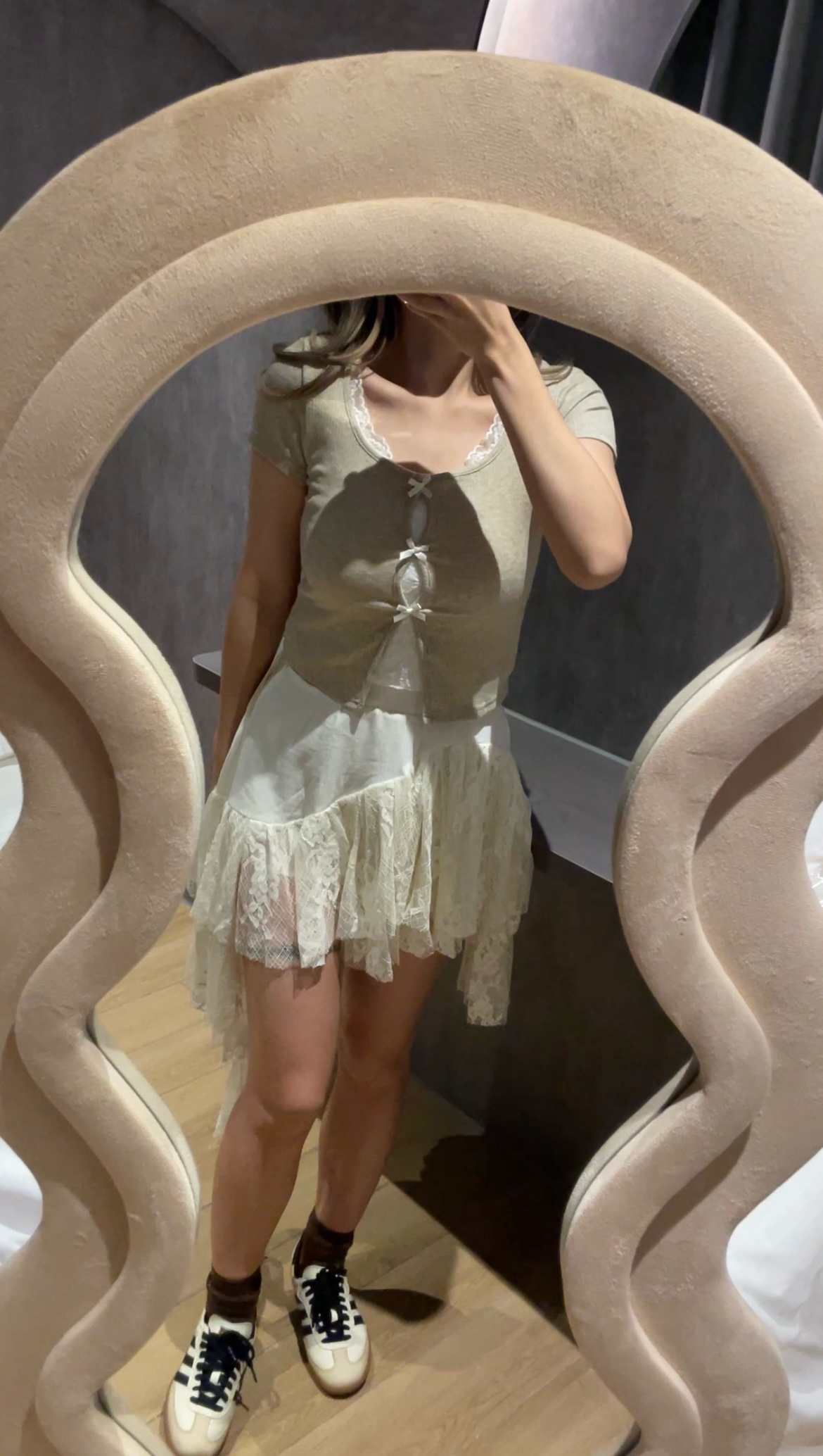 May1012 Double-layer Lace Top