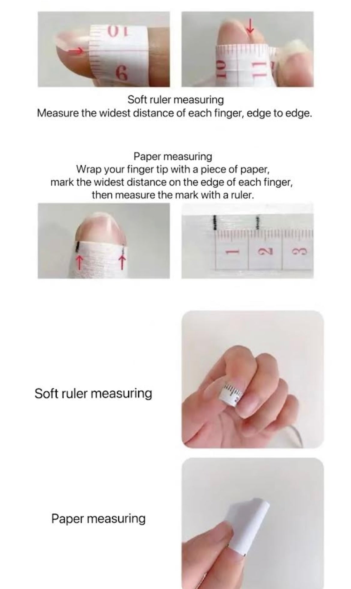 How To Measure Inch In Finger Size Measurement – Hello & Hi Six
